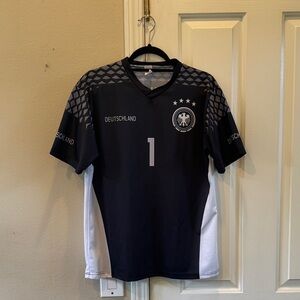 Manuel Neuer Germany National Team Black Soccer Tshirt -medium